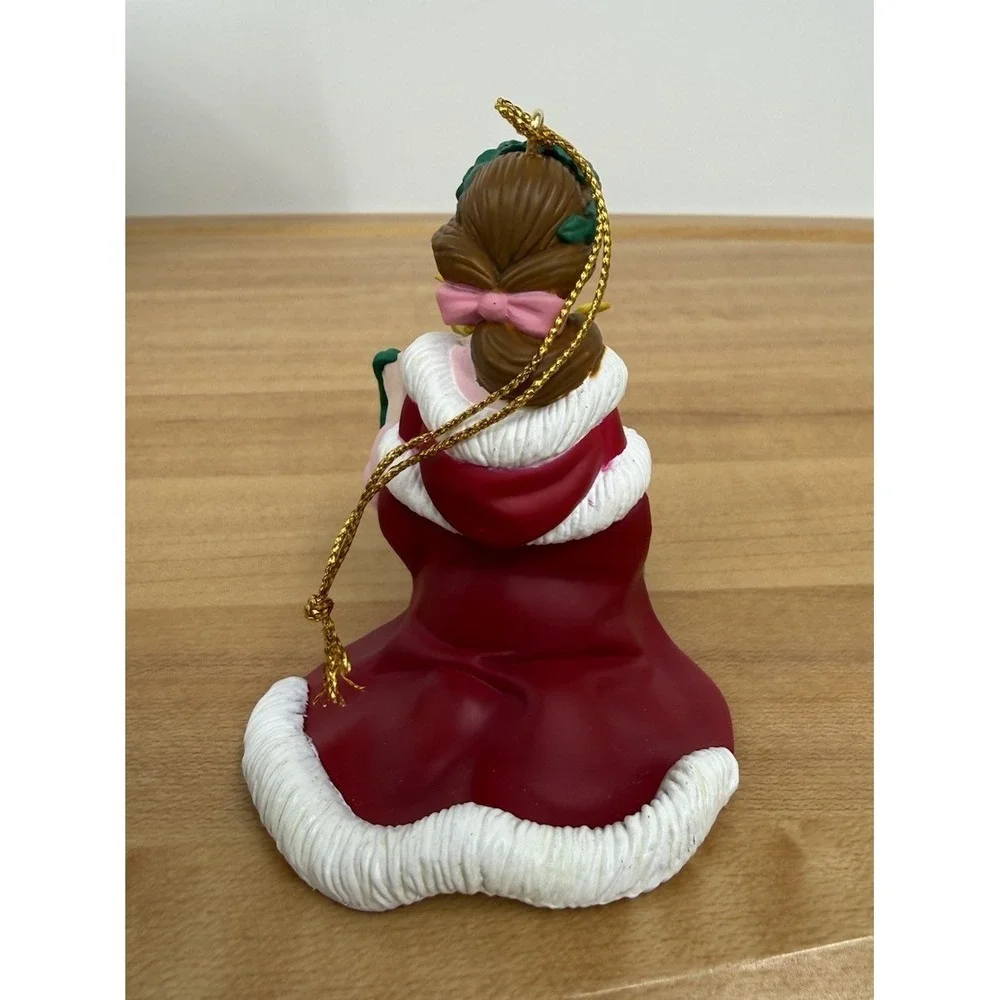 (2) Disney's Christmas Magic Ornaments Made by Grolier Beauty‎ (Belle) & Beast